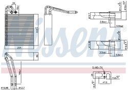 EVAPORATOR AER CONDITIONAT NISSENS 92331 - Compatibil cu MERCEDES-BENZ