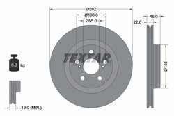 DISC FRANA TEXTAR 92333503 - Compatibil cu MAZDA, TOYOTA