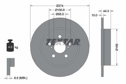 Disc frana Textar 92333703