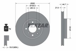 Disc frana Textar 92334003