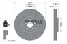 DISC FRANA TEXTAR 92334105 - Compatibil cu PORSCHE