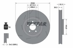 Disc frana Textar 92334205