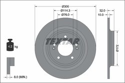 Disc frana Textar 92337203