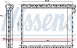 Evaporator aer conditionat Nissens 92341