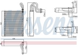 Evaporator aer conditionat Nissens 92351
