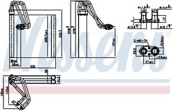 Evaporator aer conditionat Nissens 92354