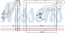 Evaporator aer conditionat Nissens 92366