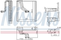 Evaporator aer conditionat Nissens 92369