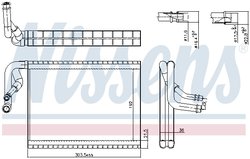 Evaporator aer conditionat Nissens 92370