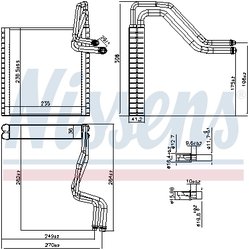 Evaporator aer conditionat Nissens 92372