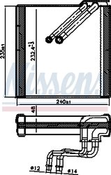EVAPORATOR AER CONDITIONAT NISSENS 92371 - Compatibil cu SKODA, VW