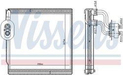 Evaporator aer conditionat Nissens 92374