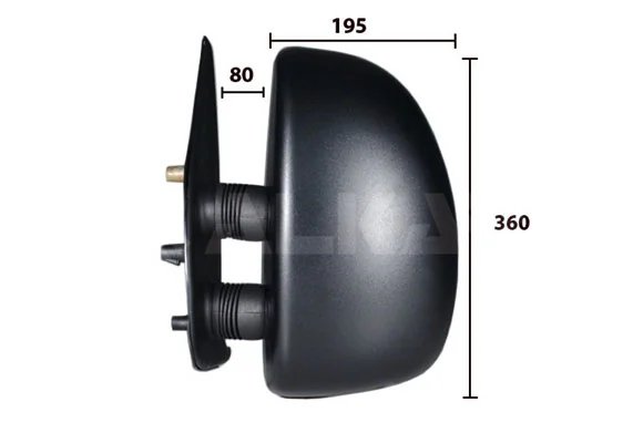OGLINDA EXTERIOARA ALKAR 9254961 - Compatibil cu CITROEN, FIAT, PEUGEOT