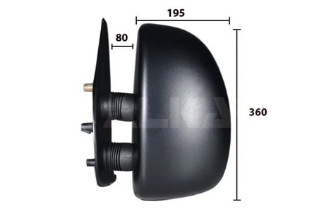 OGLINDA EXTERIOARA ALKAR 9254961 - Compatibil cu CITROEN, FIAT, PEUGEOT