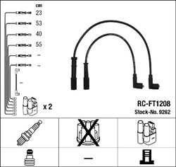 FISE BUJII NGK 9262 - Compatibil cu FIAT, LANCIA