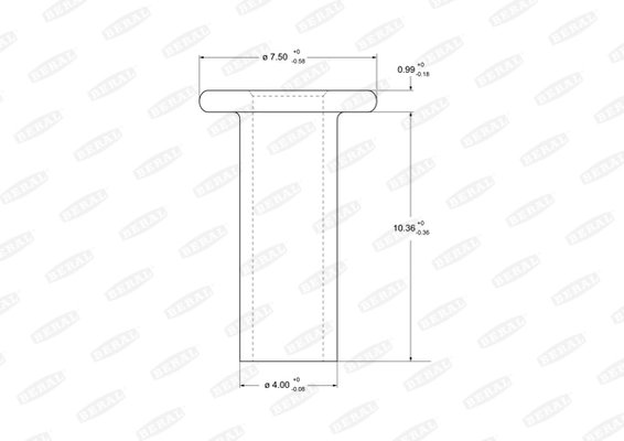 Nit, material frictiune saboti frana Beral 93021