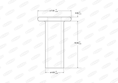 Nit, material frictiune saboti frana Beral 93021