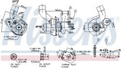TURBINA NISSENS 93020 - Compatibil cu NISSAN, OPEL, RENAULT, VAUXHALL