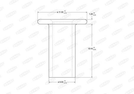 Nit, material frictiune saboti frana Beral 93048
