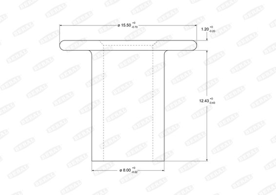 Nit, material frictiune saboti frana Beral 93057