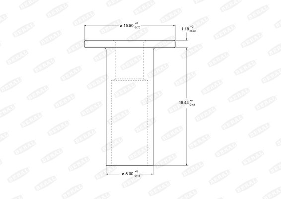 Nit, material frictiune saboti frana Beral 93058