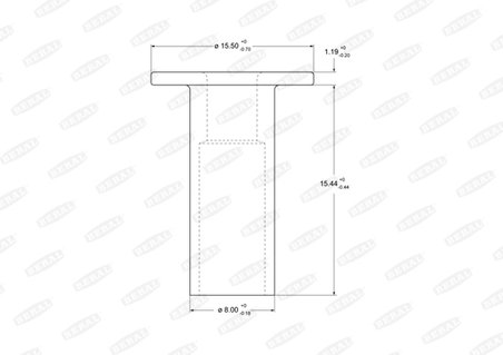 Nit, material frictiune saboti frana Beral 93058