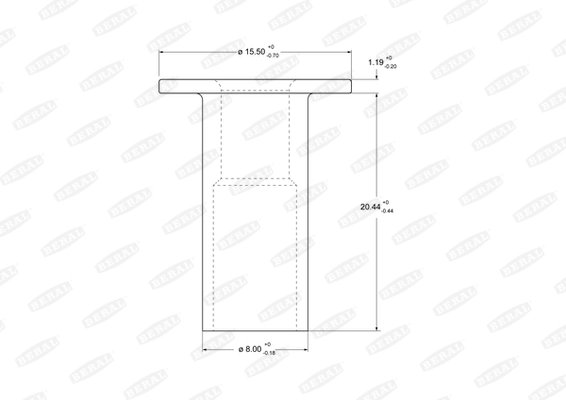 Nit, material frictiune saboti frana Beral 93060