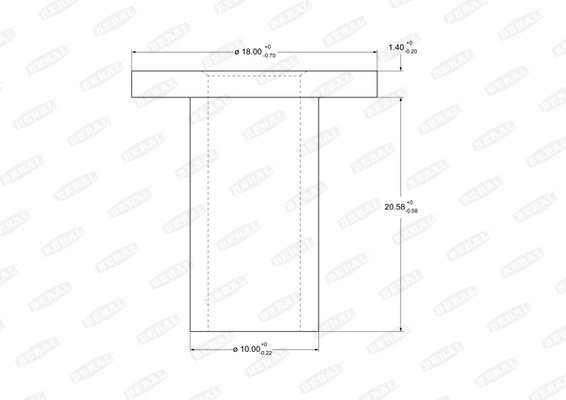 Nit, material frictiune saboti frana Beral 93068