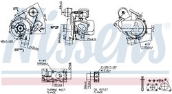 TURBINA NISSENS 93094 - Compatibil cu CITROEN, FIAT, LANCIA, PEUGEOT