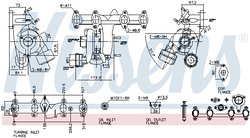 TURBINA NISSENS 93124 - Compatibil cu FORD, SEAT, SKODA, VW