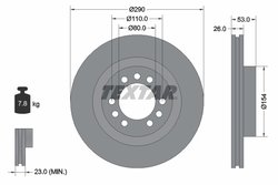 Disc frana Textar 93127200