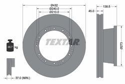 Disc frana Textar 93142900