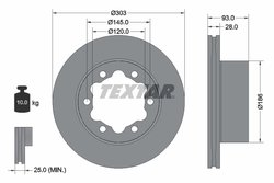 Disc frana Textar 93143403