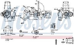 TURBINA NISSENS 93205 - Compatibil cu MERCEDES-BENZ