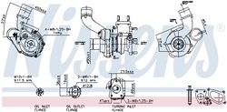 TURBINA NISSENS 93238 - Compatibil cu NISSAN, OPEL, RENAULT, VAUXHALL