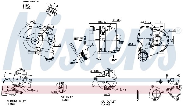 Turbina Nissens 93280