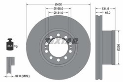 DISC FRANA TEXTAR 93291200 - Compatibil cu MERCEDES-BENZ