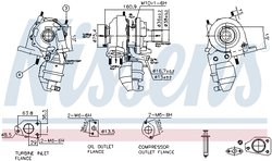 TURBINA NISSENS 93350 - Compatibil cu ALFA ROMEO, FIAT