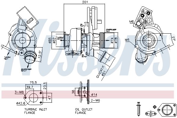 Turbina Nissens 93519
