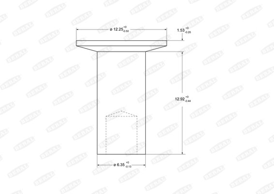 Nit, material frictiune saboti frana Beral 93683