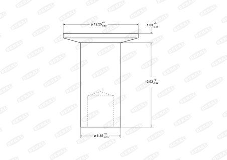 Nit, material frictiune saboti frana Beral 93683