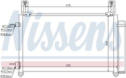 RADIATOR CLIMATIZARE NISSENS 940009 - Compatibil cu CHEVROLET, DAEWOO
