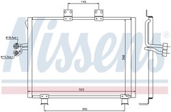 RADIATOR CLIMATIZARE NISSENS 940017 - Compatibil cu JEEP