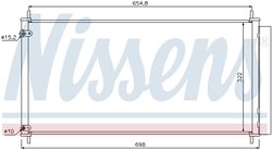 RADIATOR CLIMATIZARE NISSENS 940036 - Compatibil cu TOYOTA