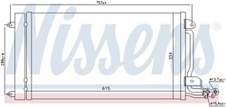 RADIATOR CLIMATIZARE NISSENS 940093 - Compatibil cu AUDI, SEAT, SKODA, VW