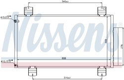 RADIATOR CLIMATIZARE NISSENS 940113 - Compatibil cu HONDA