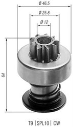 PINION ELECTROMOTOR MAGNETI MARELLI 940113020023 - Piesa auto compatibila cu mai multe marci