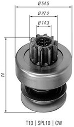 Pinion electromotor Magneti Marelli 940113020134