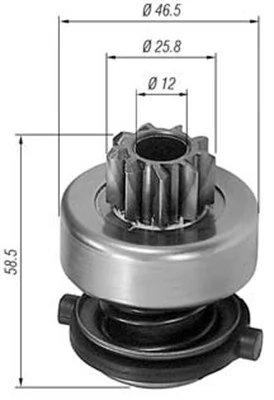 PINION ELECTROMOTOR MAGNETI MARELLI 940113020138 - Piesa auto compatibila cu mai multe marci