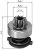 PINION ELECTROMOTOR MAGNETI MARELLI 940113020138 - Piesa auto compatibila cu mai multe marci